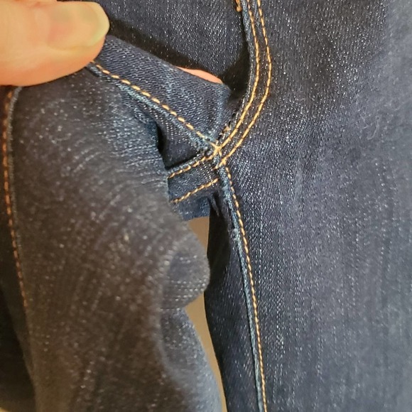 J Brand Boho The Skinny Blue Jeans in Ink Cut 4320 w/ Whiskering Size 26 - Picture 8 of 15